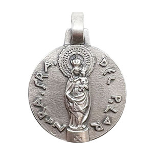 Medalla de la Virgen del Pilar, Plata de ley,...