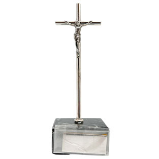 Cruz de mesa plata de ley