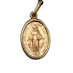 MEDALLA MILAGROSA ORO 18 KT 14 MM