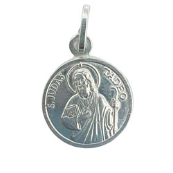 Medalla de San Judas Tadeo, Plata de ley, 14 ...