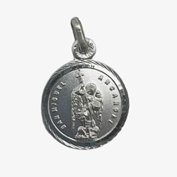 Medalla de San Miguel Arcngel, Plata de ley, M...