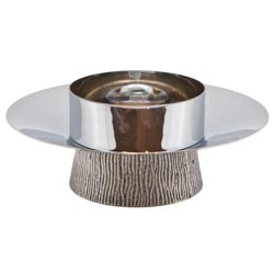 Candelero de metal para mesa de altar