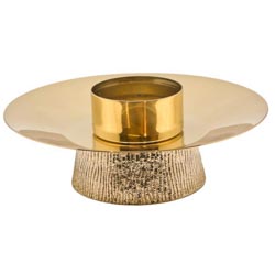 Candelero de metal para mesa de altar