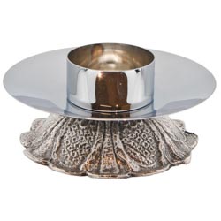 Candelero de metal para mesa de altar