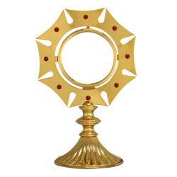 Ostensorio latn dorado