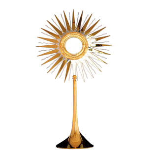 Custodia Diseo Radiante en Dorado