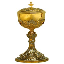 Copn en metal dorado con decoracin barroca ...