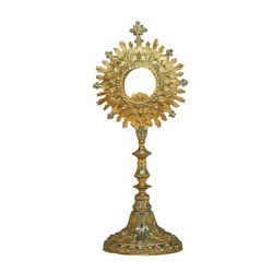 Custodia Diseo Clsico en Latn Dorado con R...