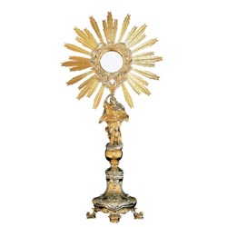 Custodia Majestuoso Diseo con Escultura y Re...
