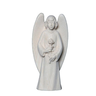 Angel custodio con rosa