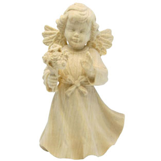 Angel con flores