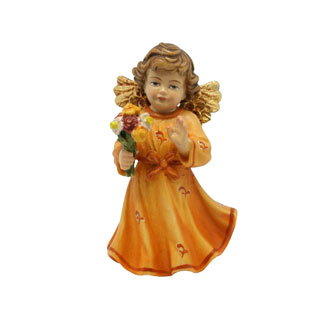 Angel con flores