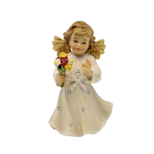 Angel con flores