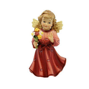 Angel con flores