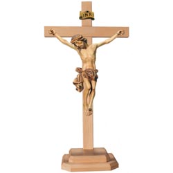 Cuerpo de cristo con base con cruz recta