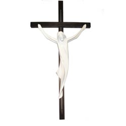 Cuerpo de cristo con cruz recta