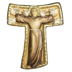 Cruz con santo francisco tao
