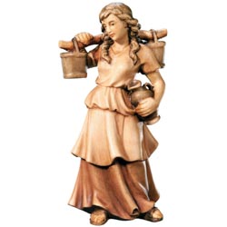 Pastora con botella de agua