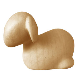 Oveja acostada