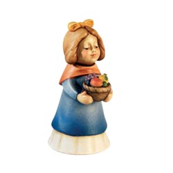 Pastora con cesto de fruta