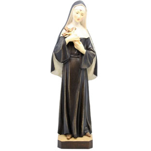 Imagen de Santa Rita en talla de madera de Va...