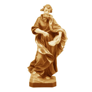 Imagen de San Mateo en talla de madera de Val...