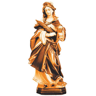 Imagen de Santa Ottilia en talla de madera de...