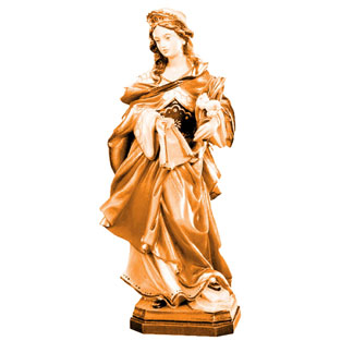 Imagen de Santa Vernica en talla de madera d...