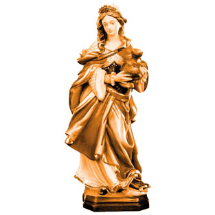 Imagen de Santa Magdalena en talla de madera ...
