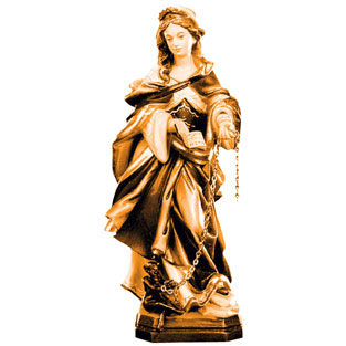 Imagen de Santa Julia en talla de madera de V...