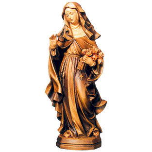 Santa Rita con corona de espinas