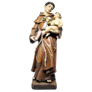 Imagen de San Antonio de Padua en resina de p...