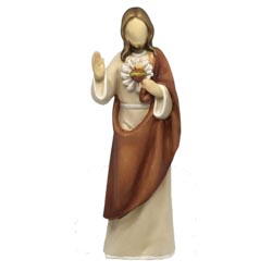 Sagrado Corazn de Jess - Talla en madera - ...