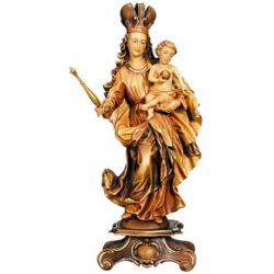 Virgen Bavaria - Imagen tallada en madera - M...