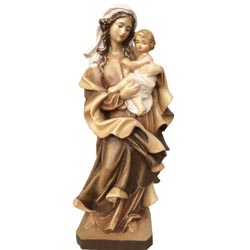 Virgen del Corazn - Figura tallada en madera...