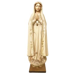 Virgen de Ftima - Imagen tallada en madera -...