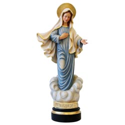 Virgen de Medjugorje - Imagen en talla de mad...
