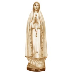 Virgen de Ftima - Imagen en talla de madera ...