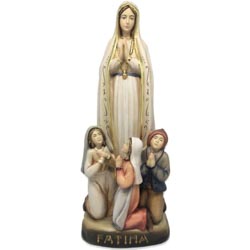 Virgen de Ftima con pastores - Imagen en tal...