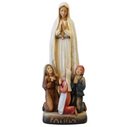 Virgen de Ftima con pastores - Imagen en tal...