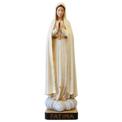 Virgen de Ftima - Imagen en talla de madera ...