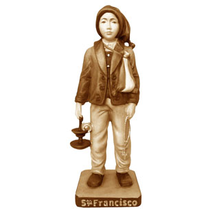 Imagen del Pastor San Francisco en talla de m...
