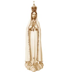 Virgen de Ftima con corona - Imagen en talla...