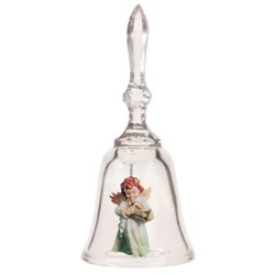 Campana en cristal con angelito art. 16107-01