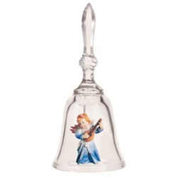 Campana en cristal con angelito art. 16107-02
