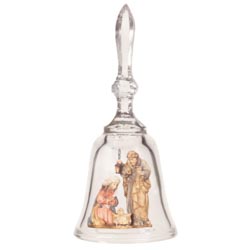 Campana en cristal con sagrada familia art. 1...