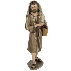 Pastor con barba y cesto higos n20