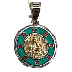 Medalla Virgen del Carmen, Plata de ley, bron...
