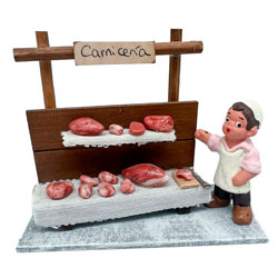Puesto carnicera figura