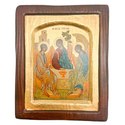 Icono pintado Santsima trinidad 15 x 12 cm